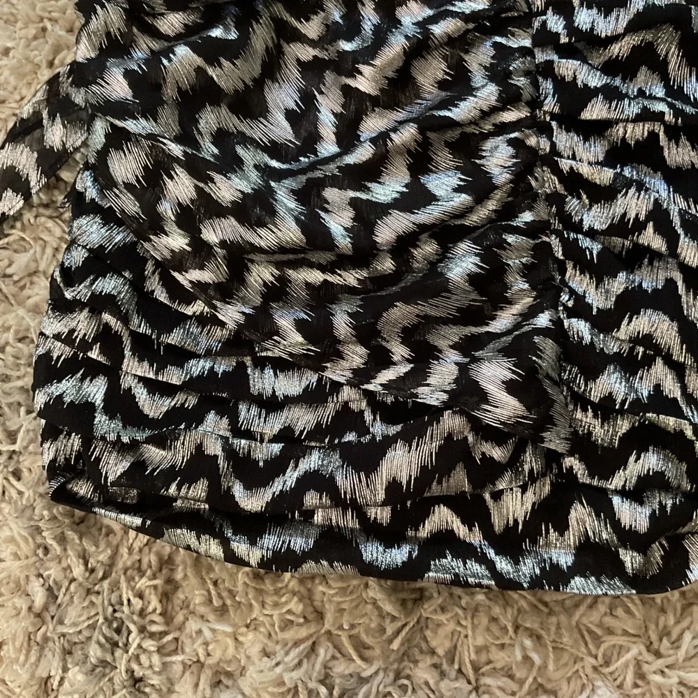 Zara metallic silver